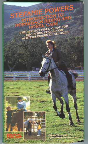 Stefanie Powers Introduction to H orsebackriding and Horse Care VHS