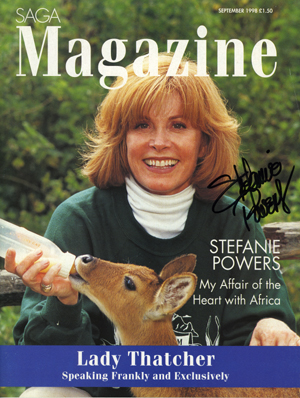 Saga Magazine Stefanie Powers